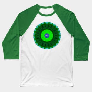 Evergreen Circle Design Baseball T-Shirt